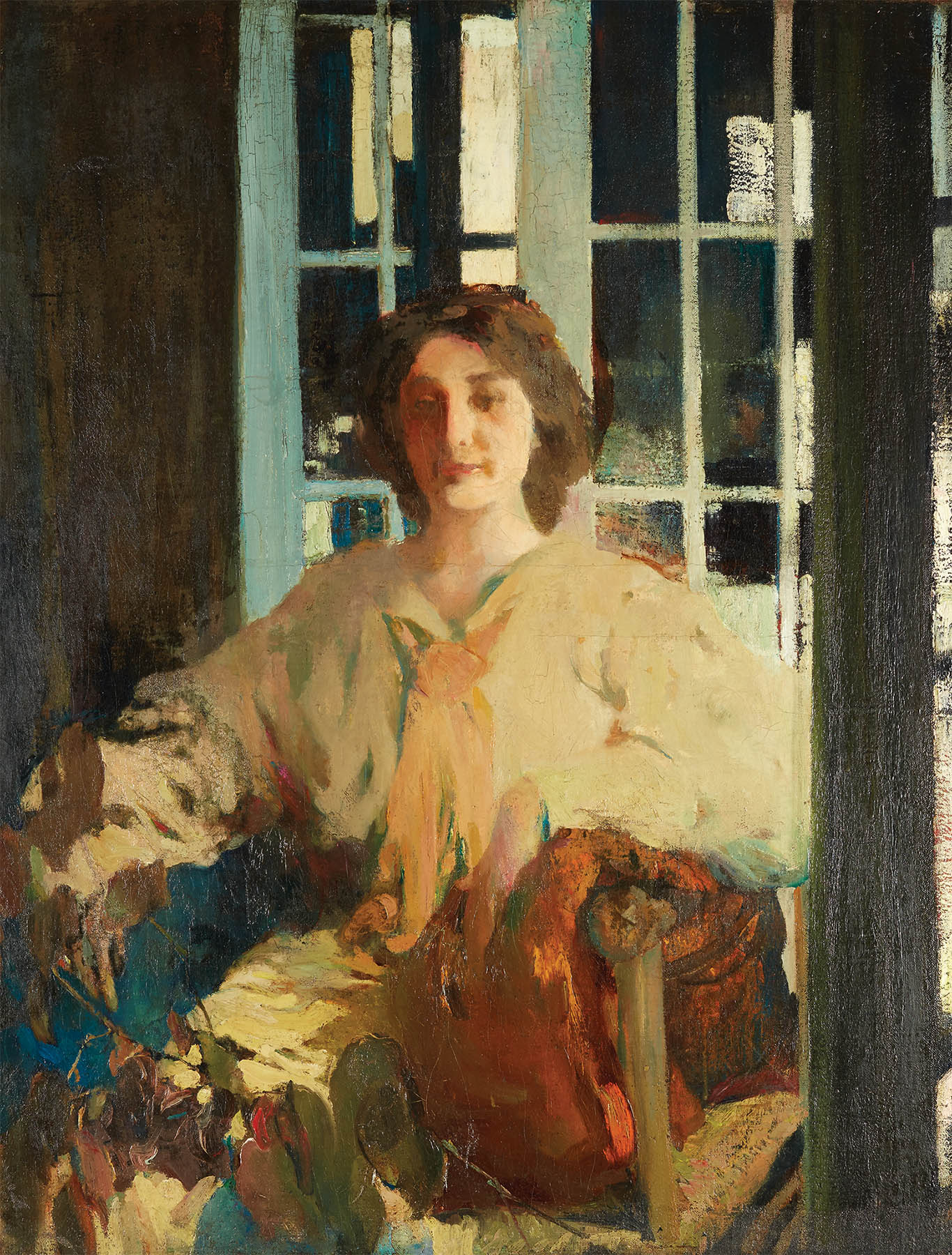 Lot 29 | Arthur Beecher Carles (American 1882-1952), Mlle de C., oil on canvas-SOLD FOR $27,500